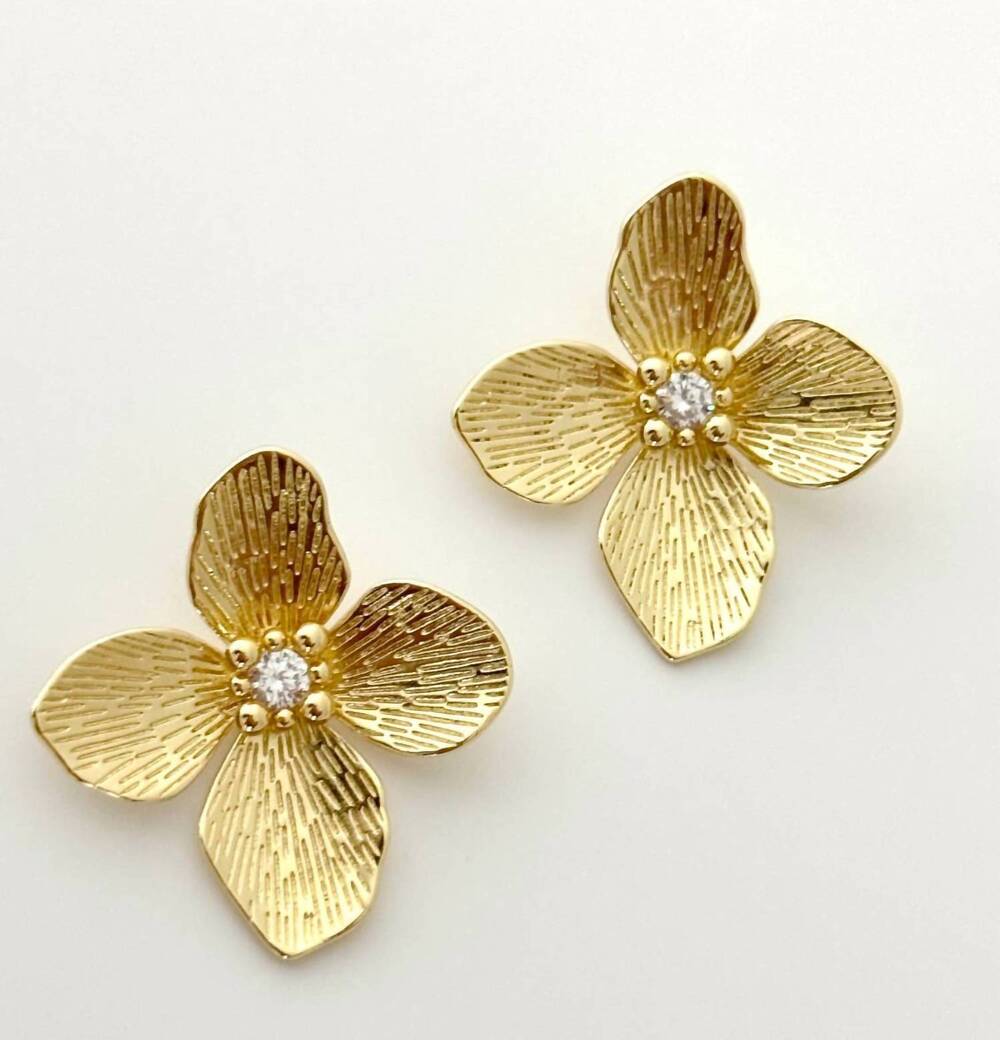 NEW TRAMPS+THIEVES women's shoshi earrings in gold